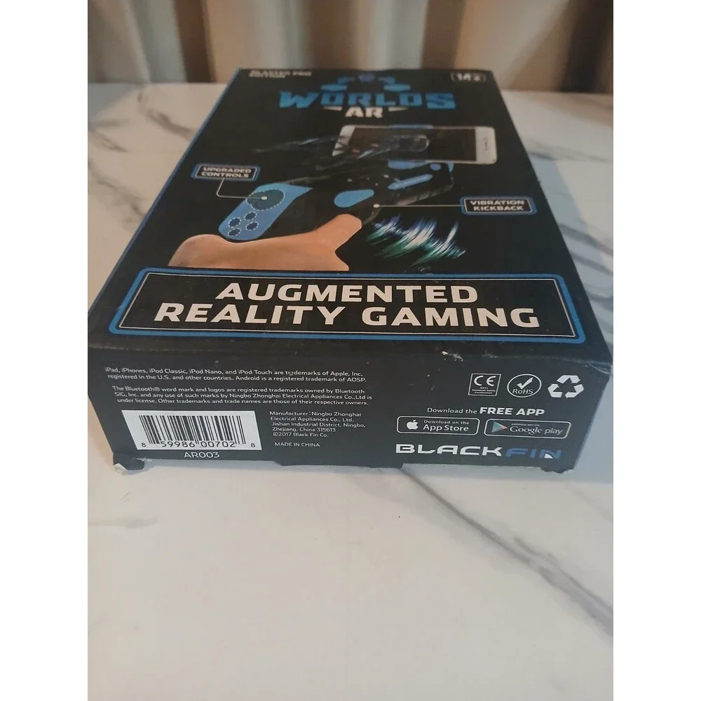 New Worlds AR Augmented Reality Bluetooth Gaming Blaster Pro - Edition ~ Blue